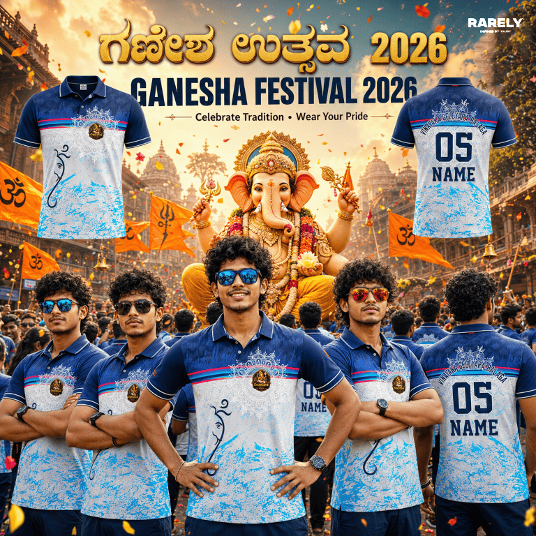 Custom Ganesha Chaturthi T-Shirts | Personalized Ganpati Tees ( RG-1 )