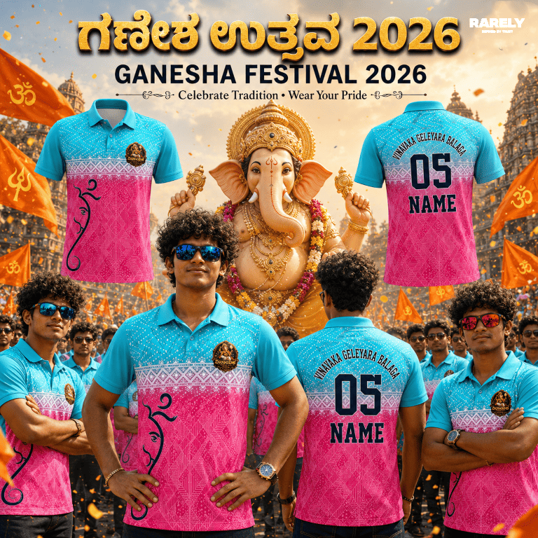 Custom Ganesha Chaturthi T-Shirts | Personalized Ganpati Tees ( RG-11 )