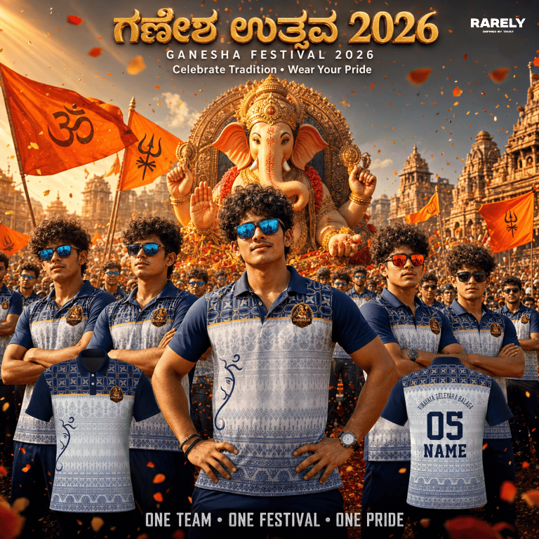 Custom Ganesha Chaturthi T-Shirts | Personalized Ganpati Tees ( RG-14 )