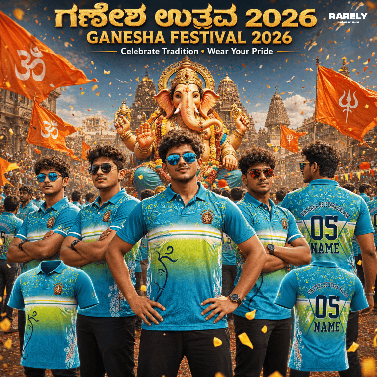 Custom Ganesha Chaturthi T-Shirts | Personalized Ganpati Tees ( RG-15 )