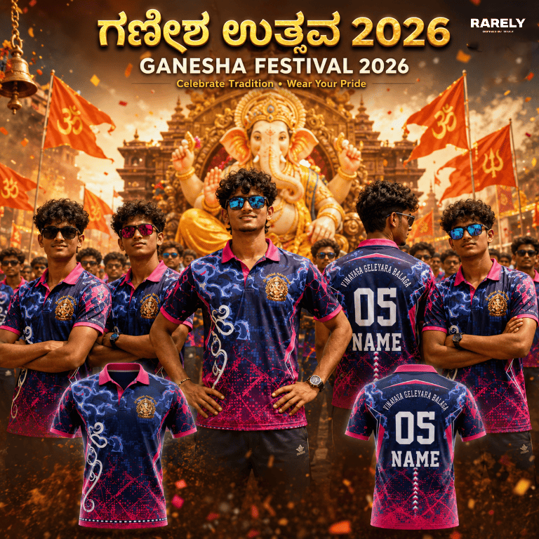 Custom Ganesha Chaturthi T-Shirts | Personalized Ganpati Tees ( RG-18 )