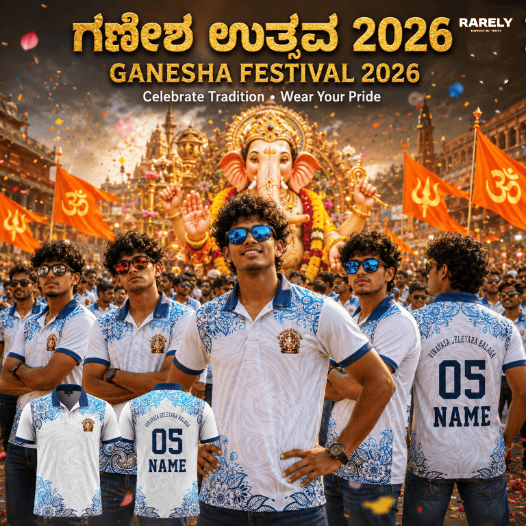 Custom Ganesha Chaturthi T-Shirts | Personalized Ganpati Tees ( RG-2 )