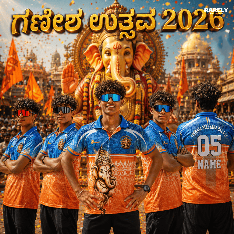 Custom Ganesha Chaturthi T-Shirts | Personalized Ganpati Tees ( RG-23 )