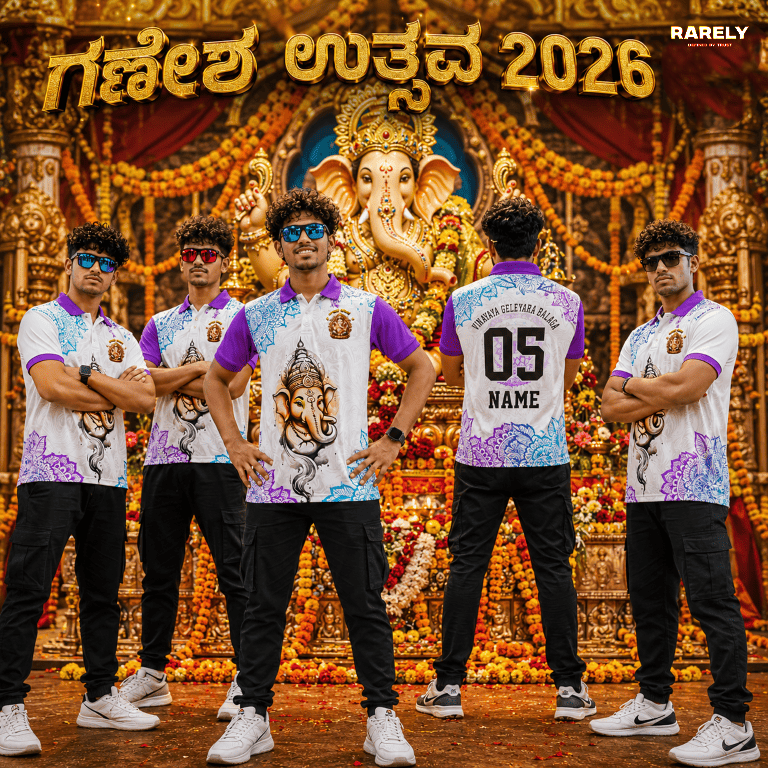 Custom Ganesha Chaturthi T-Shirts | Personalized Ganpati Tees ( RG-3 )
