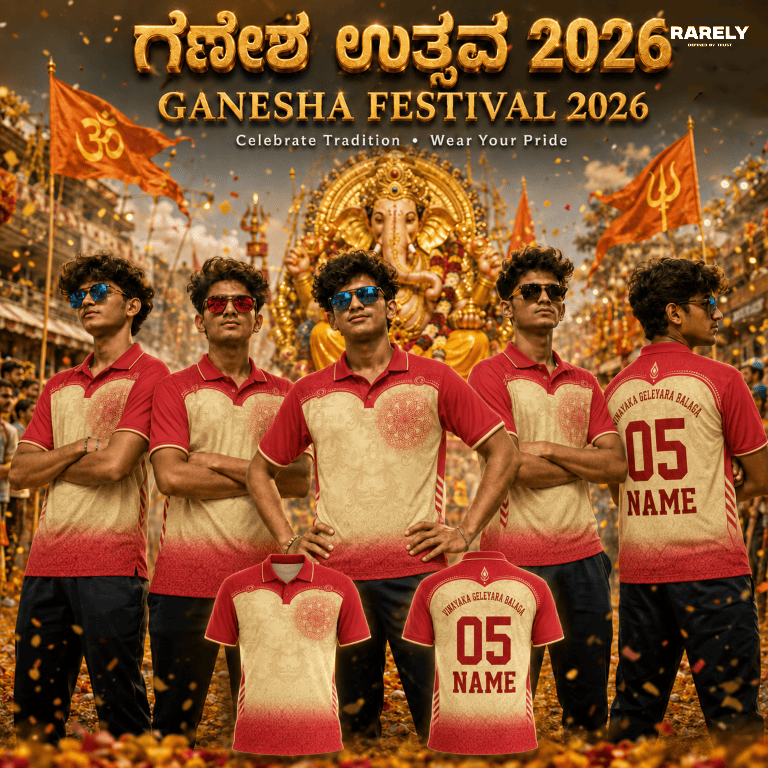 Custom Ganesha Chaturthi T-Shirts | Personalized Ganpati Tees ( RG-9 )