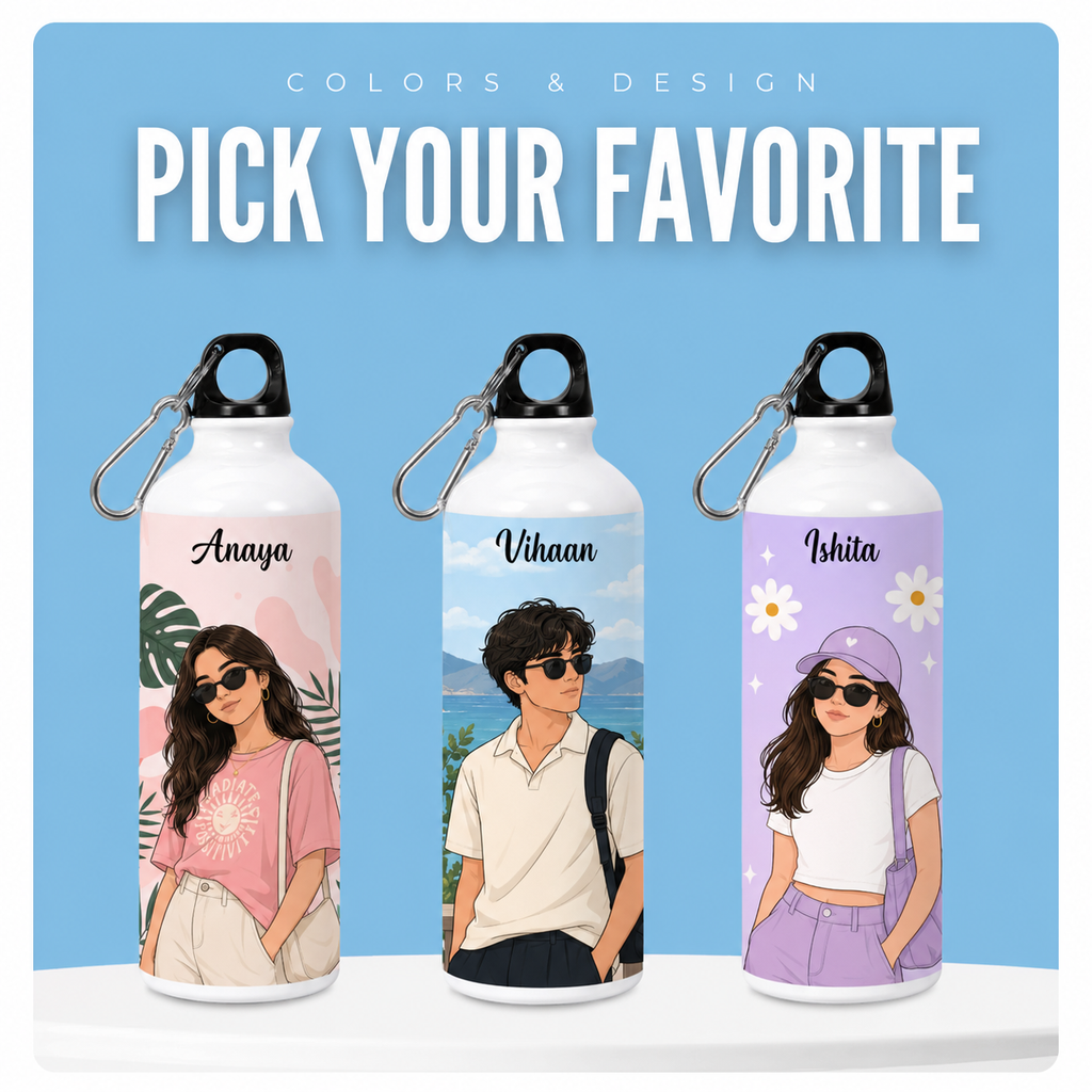Rarely 1L Personalized Insulated Water Bottle Leak-Proof Cap Stainless Steel