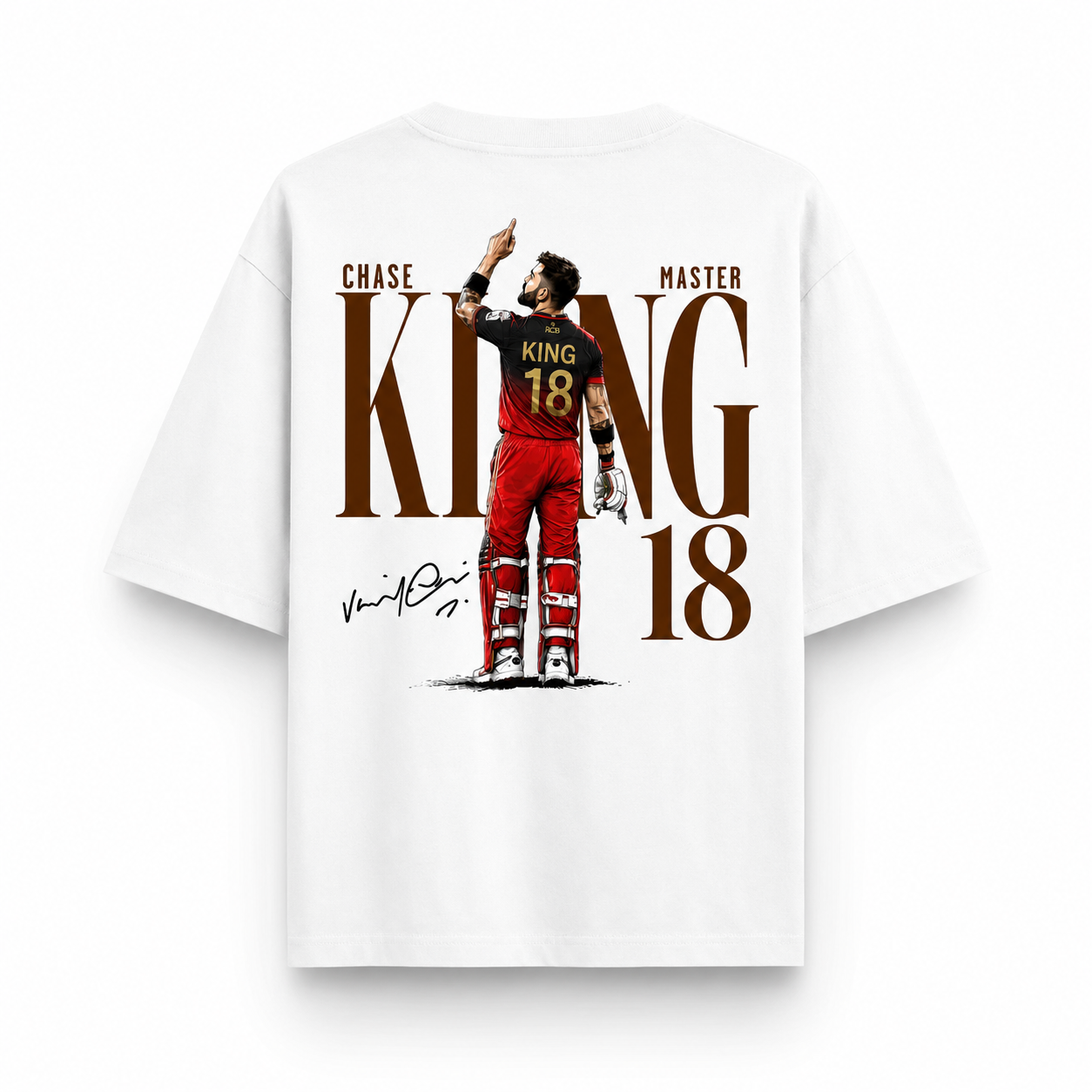 Virat Kohli GOAT Oversized Unisex T-Shirt | Virat Kohli Fan Merchandise
