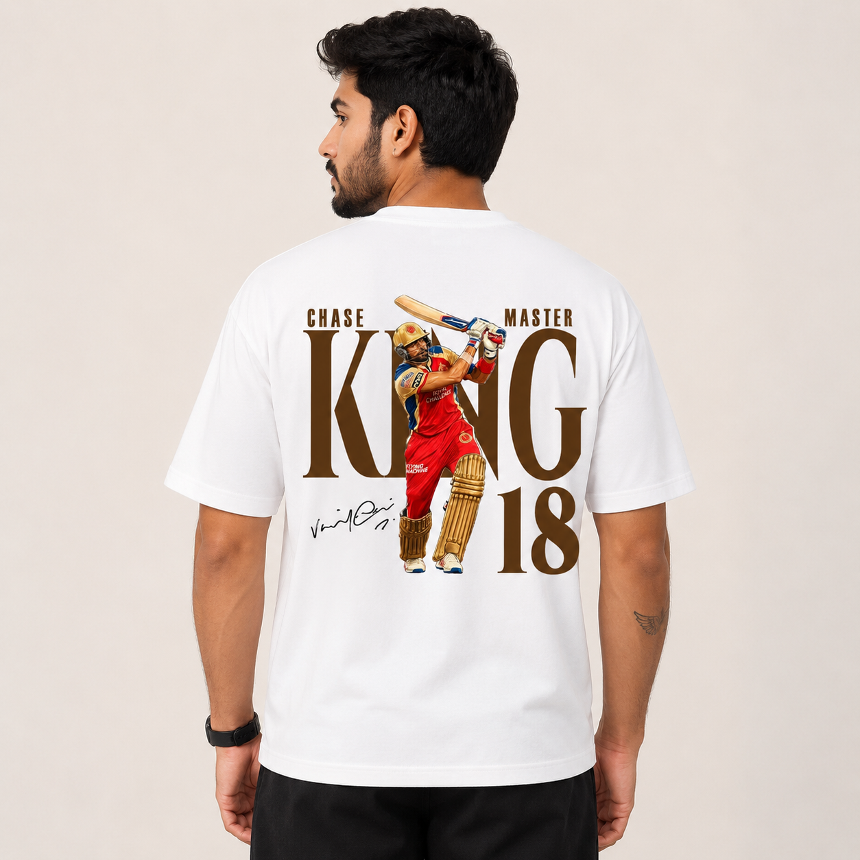 Virat Kohli GOAT Oversized Unisex T-Shirt | Virat Kohli Fan Merchandise