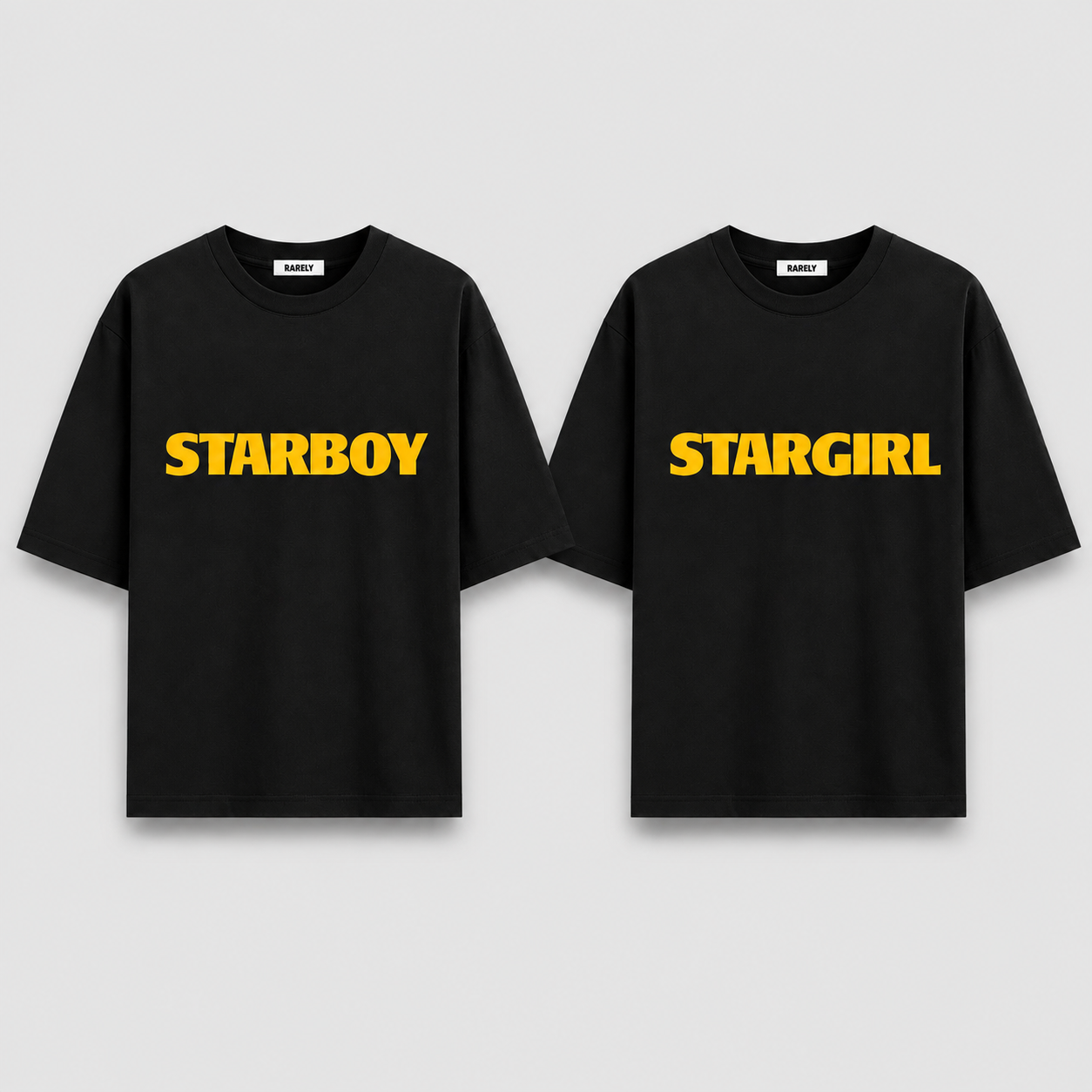 Star Boy & Star Girl Couple Oversized T-shirt