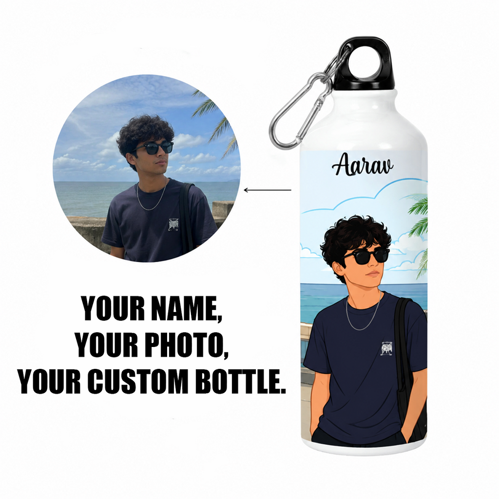 Rarely 1L Personalized Insulated Water Bottle Leak-Proof Cap Stainless Steel