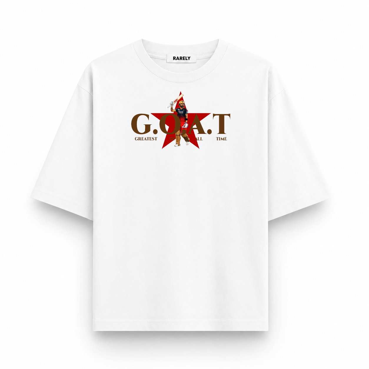 Virat Kohli GOAT Oversized Unisex T-Shirt | Virat Kohli Fan Merchandise